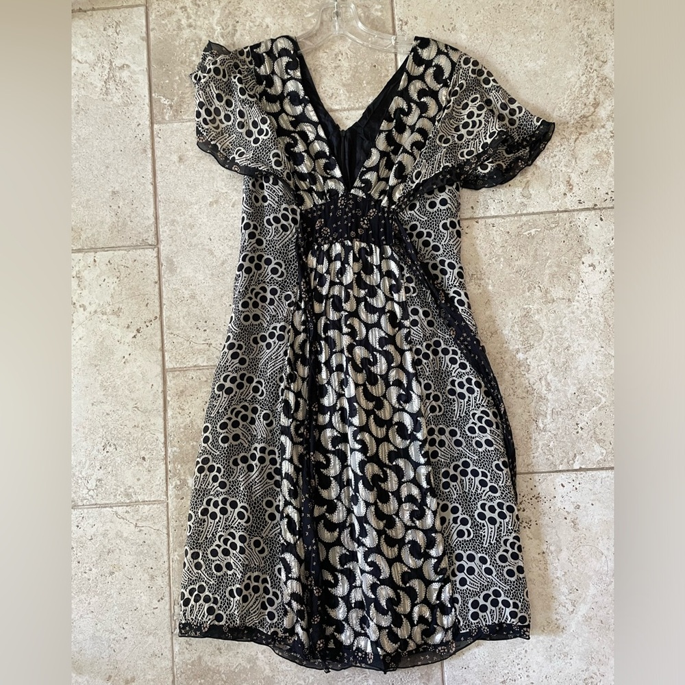 Anna Sui dress with flutter sleeves